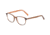 Morgan 201128 Progressive Prescription Eyeglasses, Orange Brown Frame, 201128-4252PR