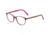 Morgan 201128 Progressive Prescription Eyeglasses, Pink/Brown Structure Frame, 201128-4254PR