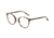 Morgan 202010 Single Vision Prescription Eyeglasses, Brown Tortoise Frame, 202010-4320SV