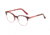 Morgan 203168 Single Vision Prescription Eyeglasses, Brown Havana/Red Frame, 203168-6905SV
