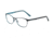 Morgan 203172 Single Vision Prescription Eyeglasses, Black/Blue Frame, 203172-4500SV