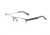 Morgan 203173 Single Vision Prescription Eyeglasses, Black/White Frame, 203173-6100SV