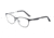 Morgan 203174 Single Vision Prescription Eyeglasses, Black White Frame, 203174-6100SV