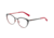 Morgan 203176 Single Vision Prescription Eyeglasses, Grey Matte/Red Frame, 203176-1030SV