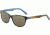 Morgan 207185 Sunglasses, Brown Havana on Blue Frame, Olive Green Lens, 207185-6906