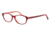 Morgan 201053 Progressive Prescription Eyeglasses - Red Frame and Clear Lens 201053-6481PR