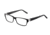 Morgan 201058 Single Vision Prescription Eyeglasses - Black Frame and Clear Lens 201058-6423SV