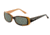 Morgan 207152 Single Vision Prescription Sunglasses - Brown Frame and Grey Green Lens 207152-6507SV