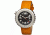 Morphic 1303 M13 Series Mens Watch, Black Dial w/ Orange Leather Band, Stainless Steel Case MPH1303