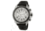 Morphic Mens M19 Series Full-Function Chronograph Silicone Strap Watch Black Bezel, Silver/Circle-shaped Case, Silver/analog Dial, Silver Hands MPH1903