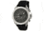 Morphic Mens M19 Series Full-Function Chronograph Silicone Strap Watch Silver Bezel, Silver/Circle-shaped Case, Charcoal/analog Dial, Black Hands MPH1902