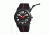 Morphic M21 Series Watch,Black Silicone Band,Red Hand,Black Bezel,Black Analog Dial,Strap Buckle MPH2105