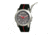 Morphic M21 Series Watch,Black Silicone Band,Red Hand,Silver Bezel,Grey Analog Dial,Strap Buckle MPH2103