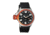 Morphic M24 Series Watch,Black Silicone Band, Orange Bezel,Black Analog Dial,Strap Buckle MPH2404