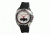 Morphic M25 Series Watch,Black Silicone Band,Red Hand,Silver Bezel,Silver Analog Dial,Fold Over Push Button Deployment MPH2501