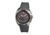 Morphic M25 Series Watch,Grey Silicone Band,Red Hand,Silver Bezel,Grey Analog Dial,Fold Over Push Button Deployment MPH2503