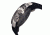 Morphic M26 Series Watch,Black Silicone Band,Red Hand,Silver Bezel,Black Analog Dial,Strap Buckle MPH2602