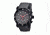 Morphic M26 Series Watch,Grey Silicone Band,Red Hand,Black Bezel,Grey Analog Dial,Strap Buckle MPH2606
