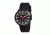 Morphic M29 Series Watch,Black Silicone Band,Red Hand,Black Bezel,Black Analog Dial,Strap Buckle MPH2904