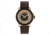 Morphic M70 Series Canvas-Overlaid Leather-Band Watch w/ Date, Rose Gold/Brown, One Size, MPH7004