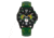 Morphic M82 Series Chronograph Leather-Band Watch w/Date, Black/Green, One Size, MPH8206