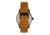 Morphic M85 Series Canvas-Overlaid Leather-Band Watch, Black/Beige, One Size, MPH8503