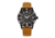 Morphic M85 Series Canvas-Overlaid Leather-Band Watch, Black/Beige, One Size, MPH8503