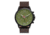 Morphic M86 Series Chronograph Leather-Band Watch, Black/Dark Brown, One Size, MPH8607