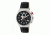 Mens M39 Series Watch,43mm,Black Analog Dial,Silver Bezel,Black Leather Band