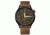 Mens M44 Series Watch,44mm,Brown Dial,Black Bezel,Brown Leather Strap
