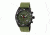 Morphic Mens M53 Series Leather-Band Watch, Olive MPH5306
