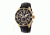 Morphic M51 Series Chronograph Leather-Band Watch w/Date, Gold/Black, MPH5102