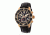 Morphic M51 Series Chronograph Leather-Band Watch w/Date, Rose Gold/Black, MPH5103