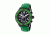 Morphic M51 Series Chronograph Leather-Band Watch w/Date, Green, MPH5105