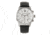 Morphic M67 Series Chronograph Leather-Band Watch w/Date, Silver/Black, MPH6701