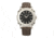 Morphic M68 Series Leather-Band Watch w/ Date, Silver/Grey, MPH6802
