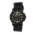EB106 Edinburgh Mens Watch, black Band, Black Bezel, Yellow Markers, Black Face