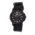 EB107 Edinburgh Mens Watch, black Band, Black Bezel, Red Markers, Black Face