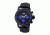 MOS La106 Los Angeles Mens Watch, 47mm, Black Strap, Blue/Black Dial MOSLA106