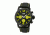 MOS La102 Los Angeles Mens Watch, 47mm, Black Strap, Yellow/Black Dial MOSLA102