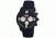 Mos Paris Mens Watch, Black Silicone Band, Black Bezel, Black Analog Dial, Red Hand MOSPR101
