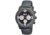 Mos Paris Mens Watch, Grey Silicone Band, Grey Bezel, Black Analog Dial, Red Hand MOSPR104
