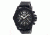MOS Mens Prague Multi-Function Silicone Strap Watch Black Bezel, Black/Circle-shaped Case, Black/analog Dial, Silver Hands MOSPG101