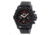 MOS Mens Prague Multi-Function Silicone Strap Watch Black Bezel, Black/Circle-shaped Case, Black/analog Dial, Silver Hands MOSPG104