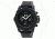 MOS Mens Prague Multi-Function Silicone Strap Watch Black Bezel, Black/Circle-shaped Case, Black/analog Dial, Silver Hands MOSPG105