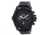 MOS Mens Prague Multi-Function Silicone Strap Watch Black Bezel, Black/Circle-shaped Case, Black/analog Dial, Silver Hands MOSPG106