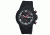 Mos Sydney Mens Watch, Black Silicone Band, Black Bezel, Black Analog Dial, Red Hand MOSSD101