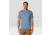 Mountain Hardwear Sunblocker Short Sleeve Shirt - Mens, Adriatic Blue Heather, M/L, 190423018482