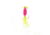Mr. Crappie by Strike King Slab Daddy Live Hair, Hair Jig Fishing Lure, HotChicken.com, 1/8oz, 2-Pack, MRCSBLHJ18-242, MRCSBLHJ18-242