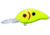 Mr. Crappie by Strike King Slab-Hammer Lure, Medium Diving Fishing Crankbait, Chartreuse Glitz, 3/8oz, SHCC3-636, SHCC3-636